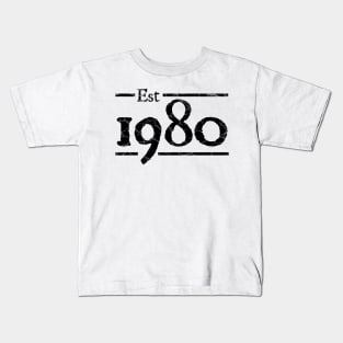 Est 1980 birthday Kids T-Shirt